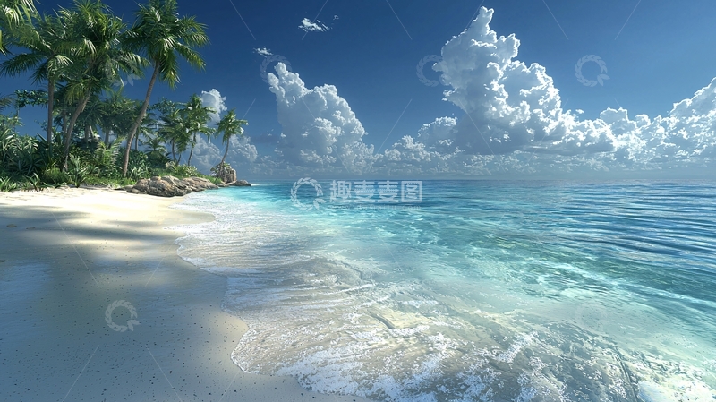 高清大图下载【趣麦麦图】热带海滩风景