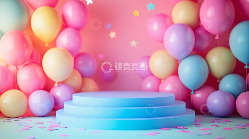 高清大图下载【趣麦麦图】粉色背景