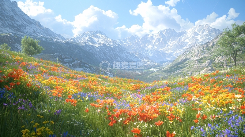 高清大图下载【趣麦麦图】高山野花