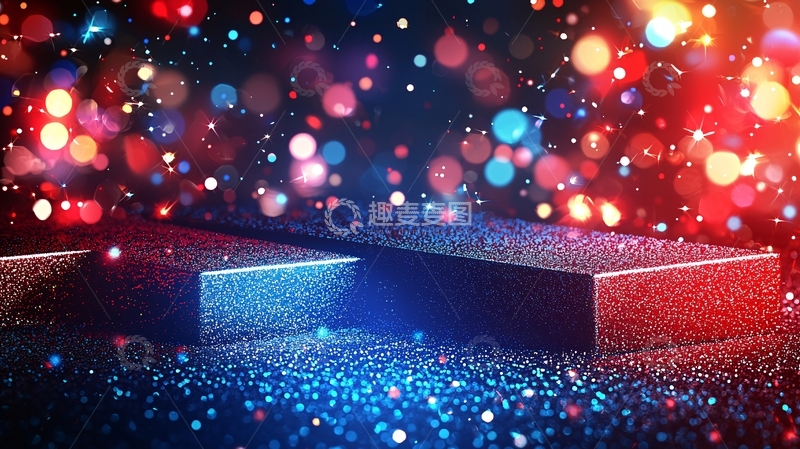 高清大图下载【趣麦麦图】炫彩闪光背景