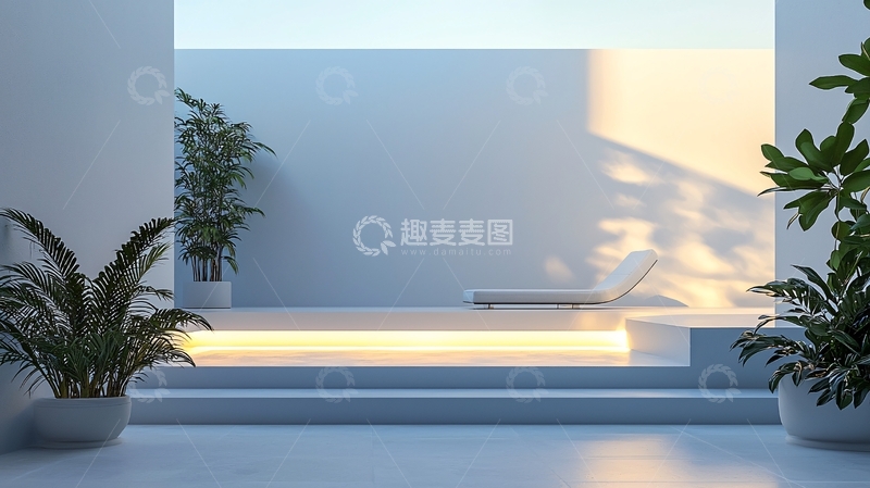 高清大图下载【趣麦麦图】极简风户外休闲区