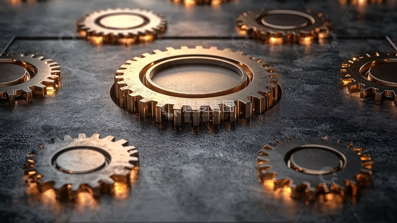 高清大图下载【趣麦麦图】金属齿轮