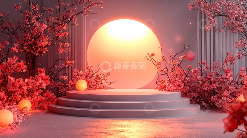 高清大图下载【趣麦麦图】粉色樱花