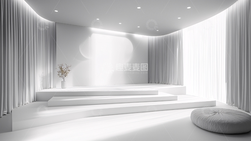 高清大图下载【趣麦麦图】极简白色空间