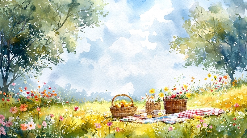 高清大图下载【趣麦麦图】春日野餐11