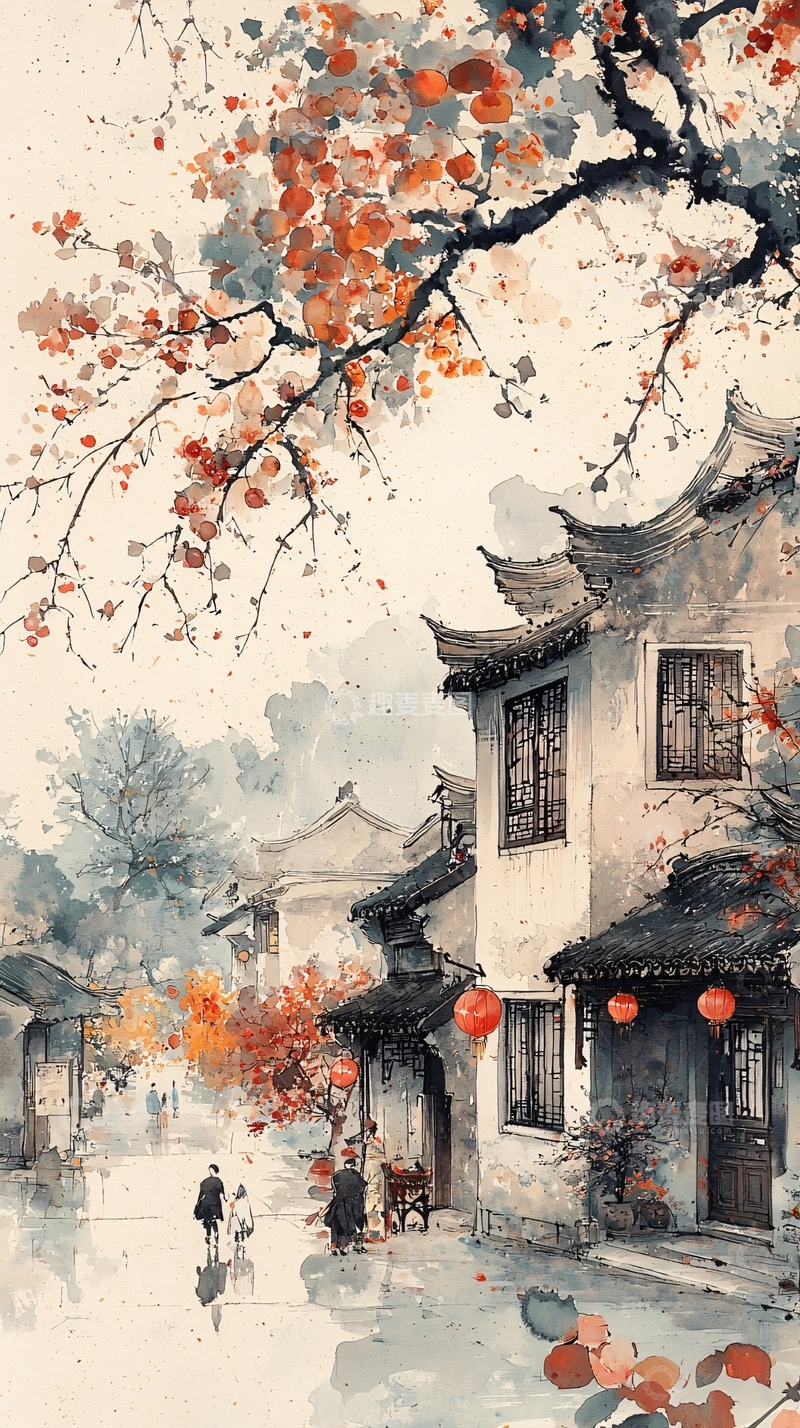 高清大图下载【趣麦麦图】水墨江南古镇