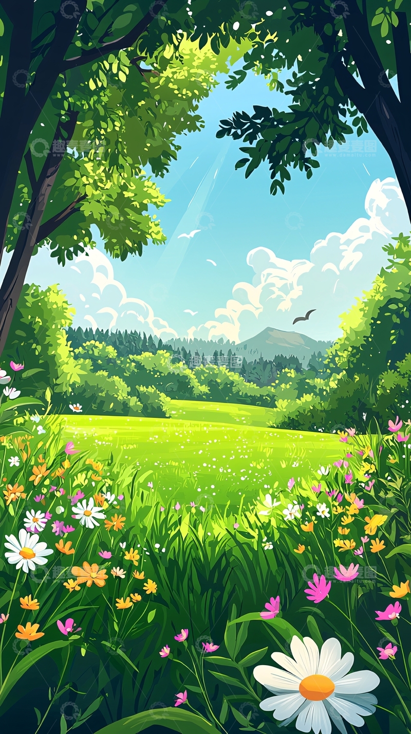 高清大图下载【趣麦麦图】绿色田园风光