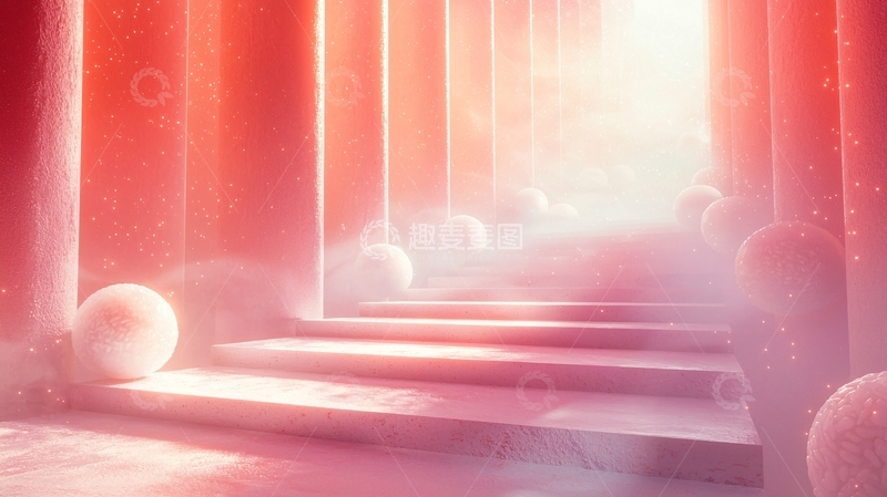 高清大图下载【趣麦麦图】红光笼罩的通道