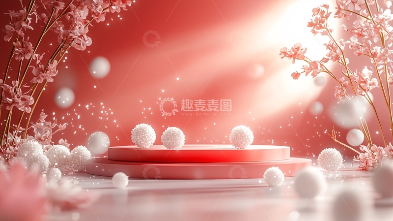 高清大图下载【趣麦麦图】粉色系浪漫背景