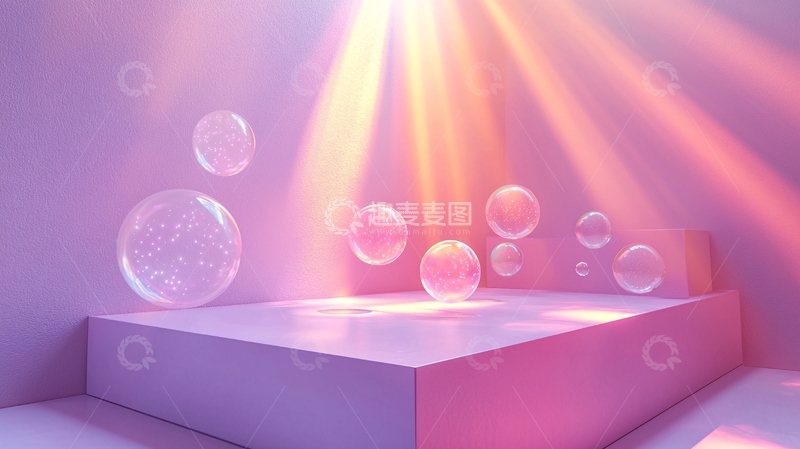 高清大图下载【趣麦麦图】梦幻泡泡背景10