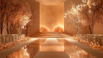 奢华浪漫婚礼仪式背景