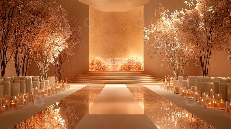 高清大图下载【趣麦麦图】奢华浪漫婚礼仪式背景
