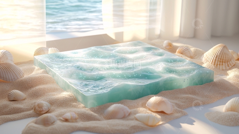 高清大图下载【趣麦麦图】海边微型景观