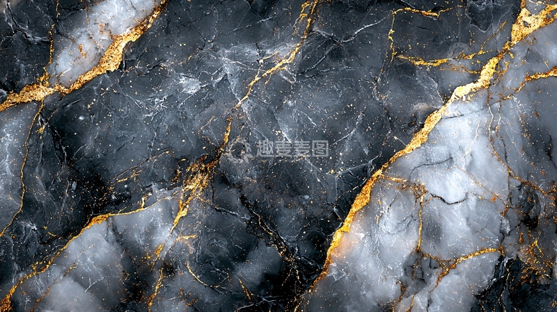 高清大图下载【趣麦麦图】黑色大理石纹理