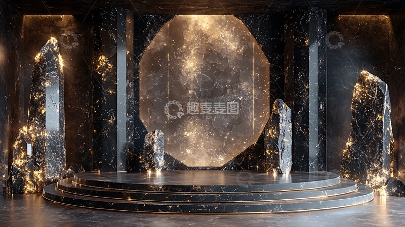 高清大图下载【趣麦麦图】黑暗奢华水晶宫殿