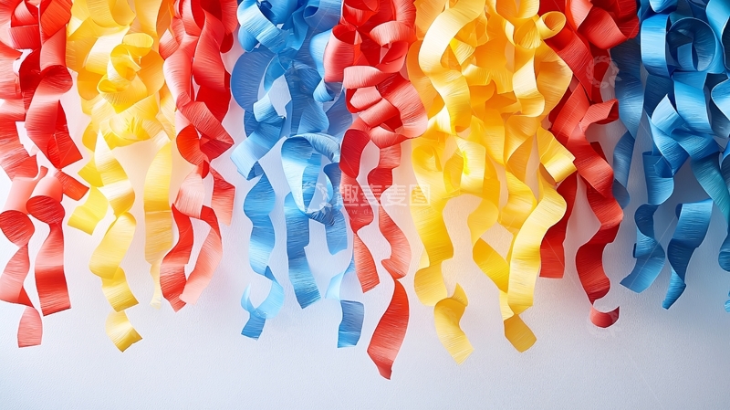 高清大图下载【趣麦麦图】彩色纸条