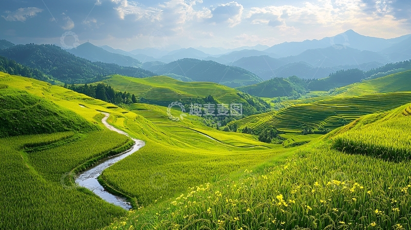 高清大图下载【趣麦麦图】绿色田园风光