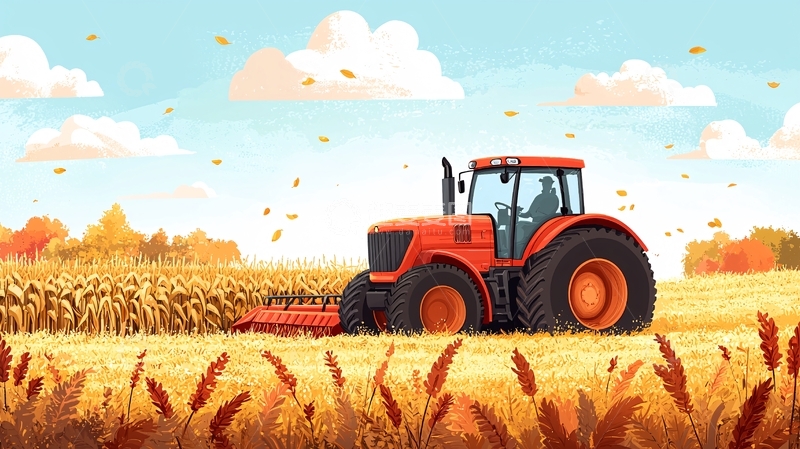 高清大图下载【趣麦麦图】秋收