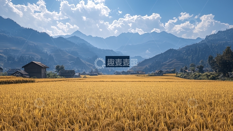 高清大图下载【趣麦麦图】金色稻田