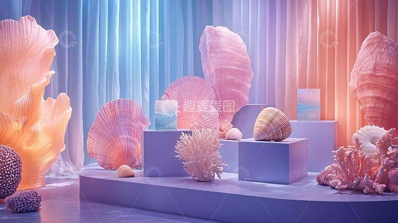 高清大图下载【趣麦麦图】梦幻珊瑚礁场景