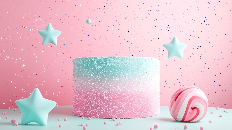 高清大图下载【趣麦麦图】粉色梦幻蛋糕