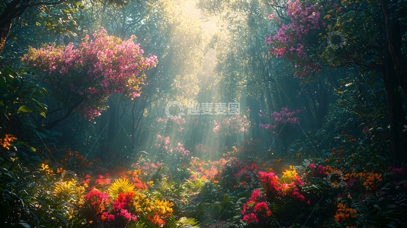 高清大图下载【趣麦麦图】梦幻森林小路101