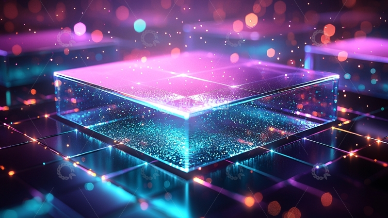 高清大图下载【趣麦麦图】发光立方体6