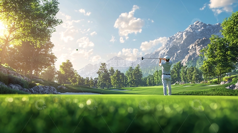 高清大图下载【趣麦麦图】高山高尔夫球场