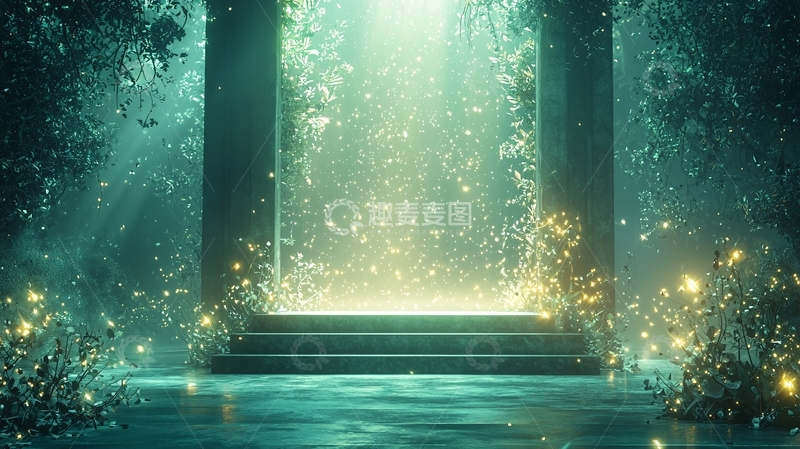 高清大图下载【趣麦麦图】光影梦幻拱门