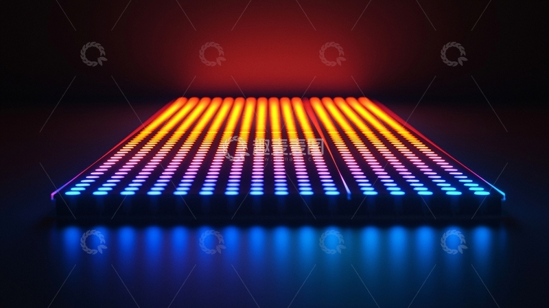 高清大图下载【趣麦麦图】彩色霓虹灯条