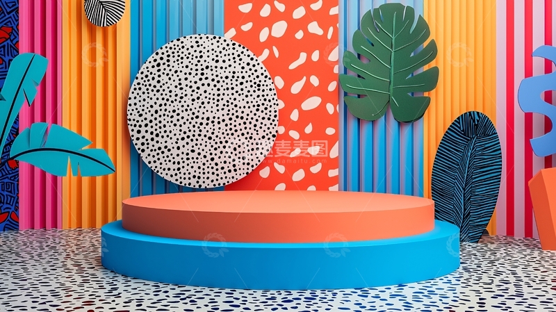 高清大图下载【趣麦麦图】彩色背景