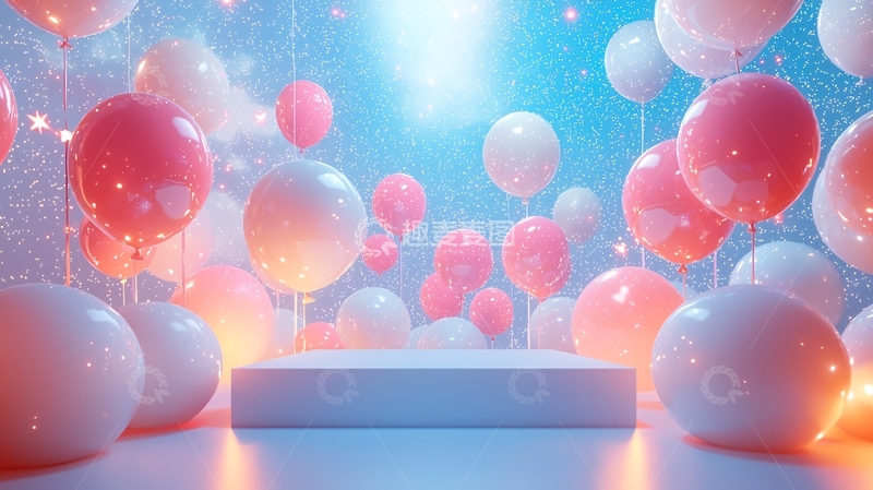 高清大图下载【趣麦麦图】梦幻气球背景