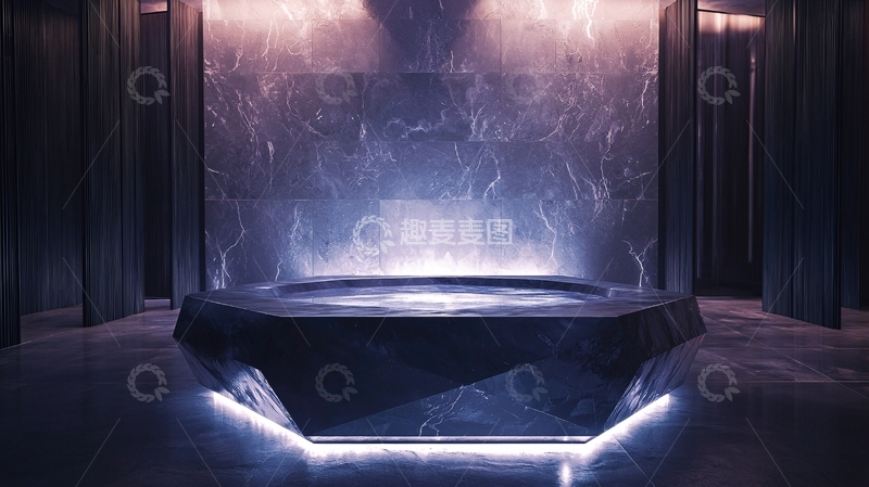 高清大图下载【趣麦麦图】高级灰色大理石浴缸