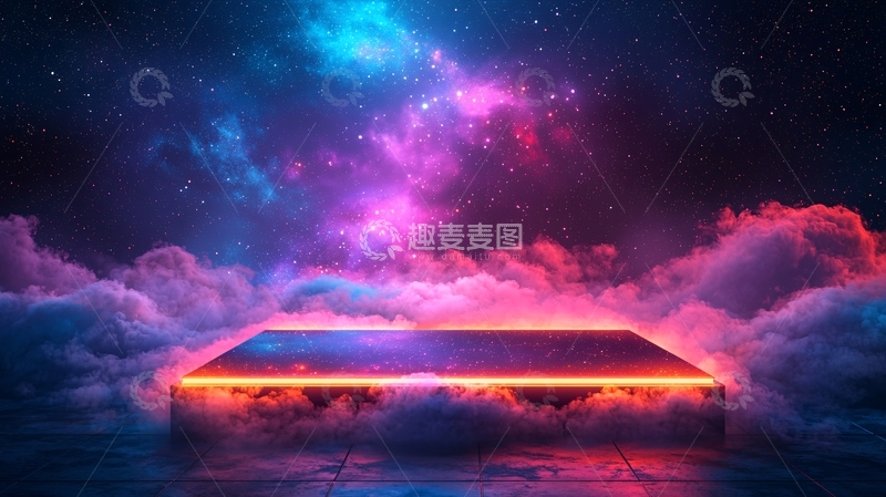 高清大图下载【趣麦麦图】炫酷宇宙星云背景