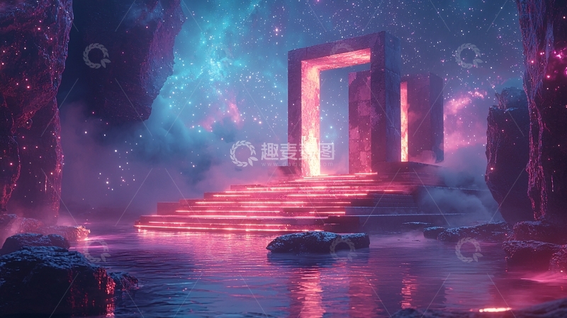 高清大图下载【趣麦麦图】梦幻星际之门