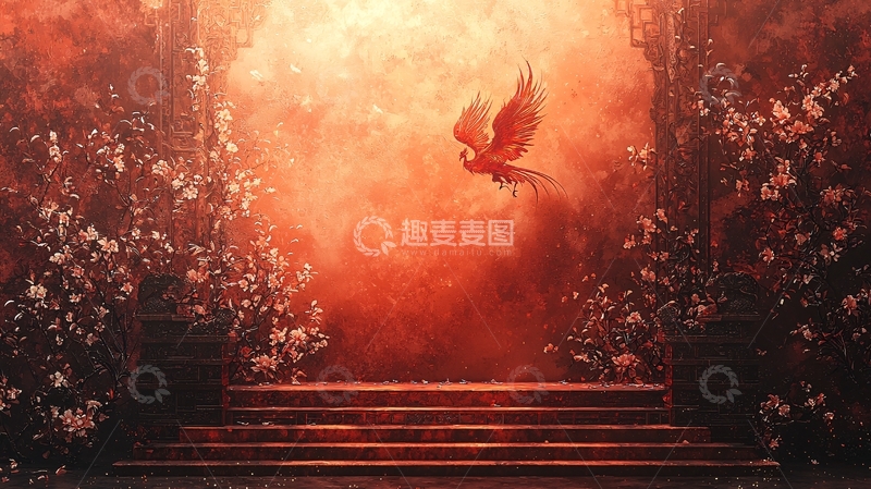 高清大图下载【趣麦麦图】火凤凰