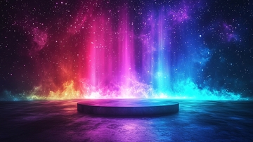 炫彩舞台灯光背景