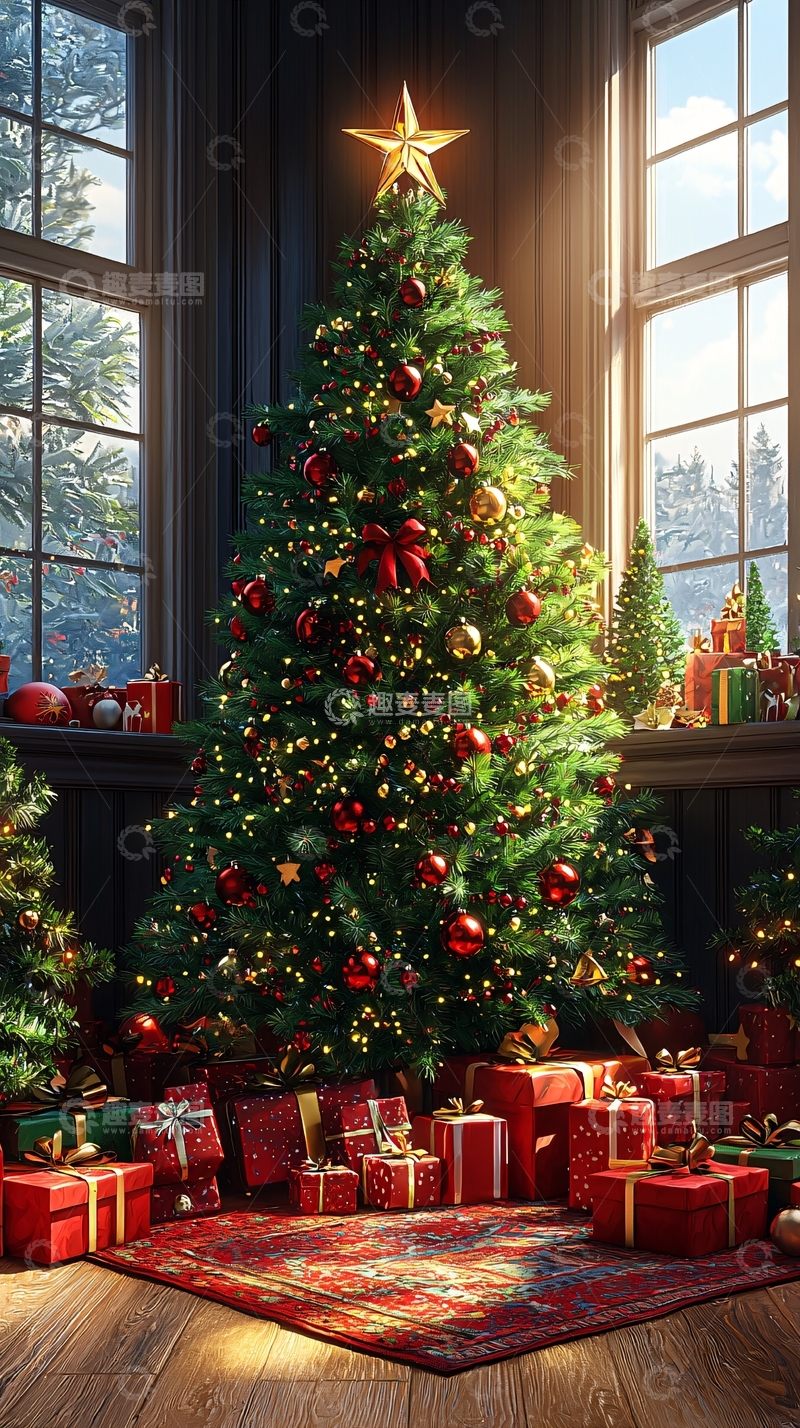 高清大图下载【趣麦麦图】圣诞树