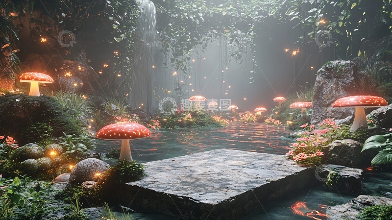 高清大图下载【趣麦麦图】梦幻森林场景4