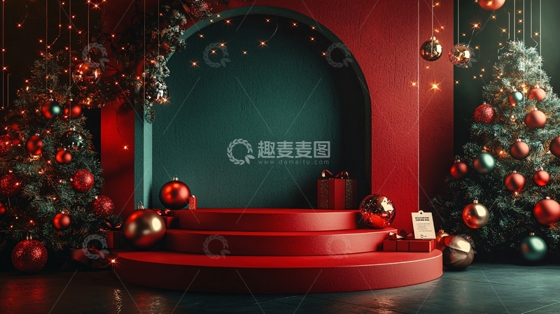 高清大图下载【趣麦麦图】圣诞节背景12