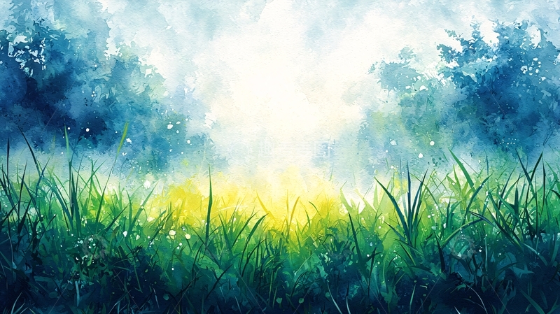 高清大图下载【趣麦麦图】水彩森林