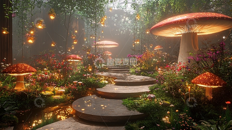 高清大图下载【趣麦麦图】梦幻森林小路102