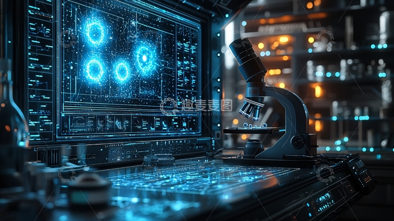 高清大图下载【趣麦麦图】未来科技实验室