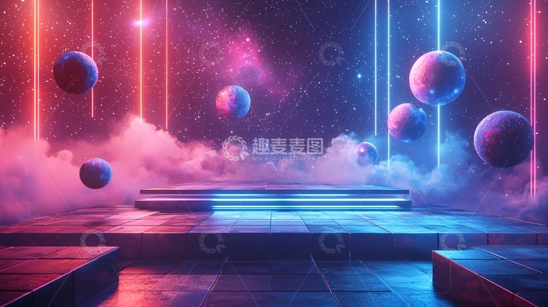 高清大图下载【趣麦麦图】太空舞台