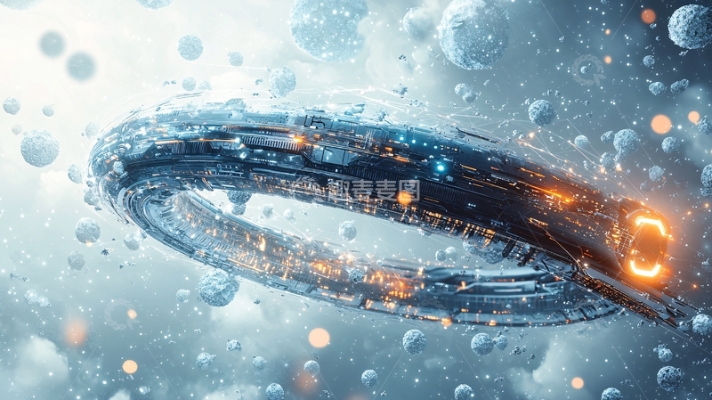 高清大图下载【趣麦麦图】宇宙飞船环形结构