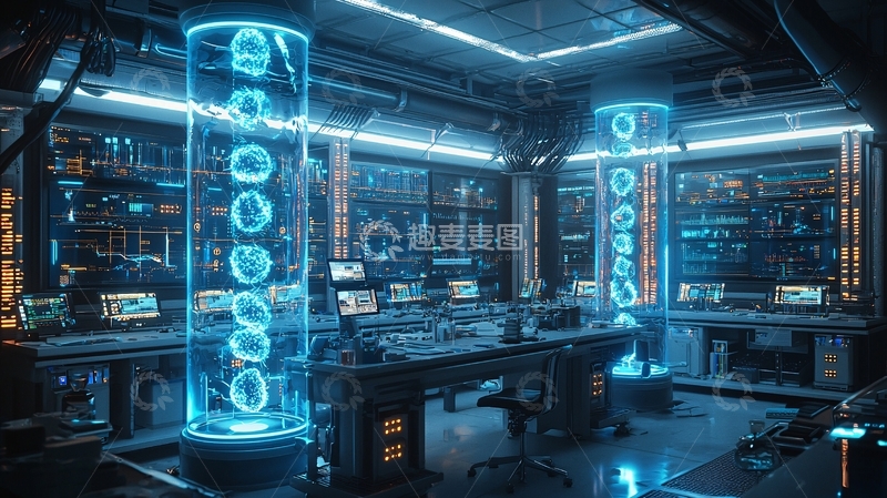 高清大图下载【趣麦麦图】未来科技实验室