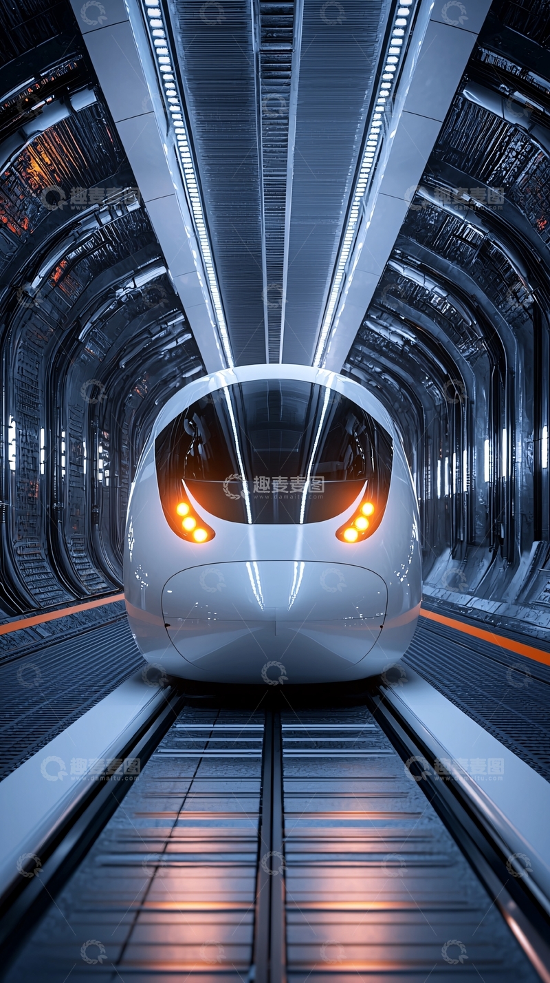 高清大图下载【趣麦麦图】未来高铁