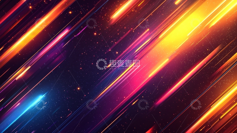 高清大图下载【趣麦麦图】流光溢彩的斜线光效