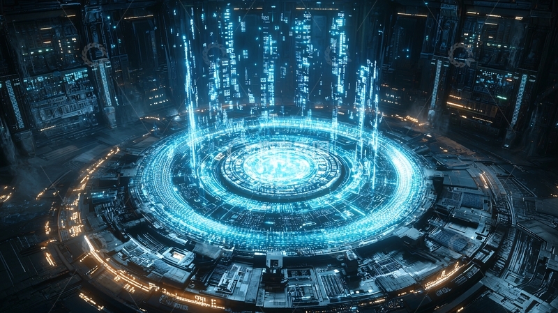 高清大图下载【趣麦麦图】未来科技核心