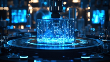 蓝色科技感实验室